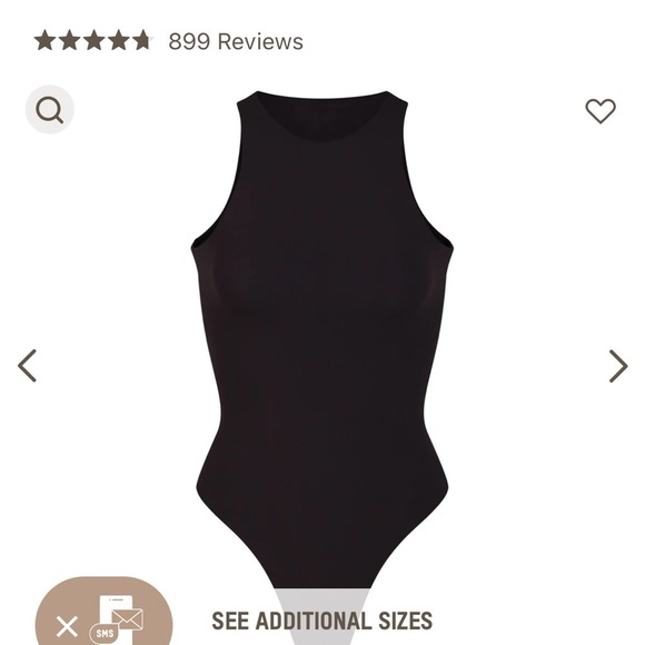 Fits Everybody High Neck Bodysuit // Small // Black-Onyx - Picture 6 of 7